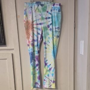 Colorful Tie-Dye Women's Jeggings
